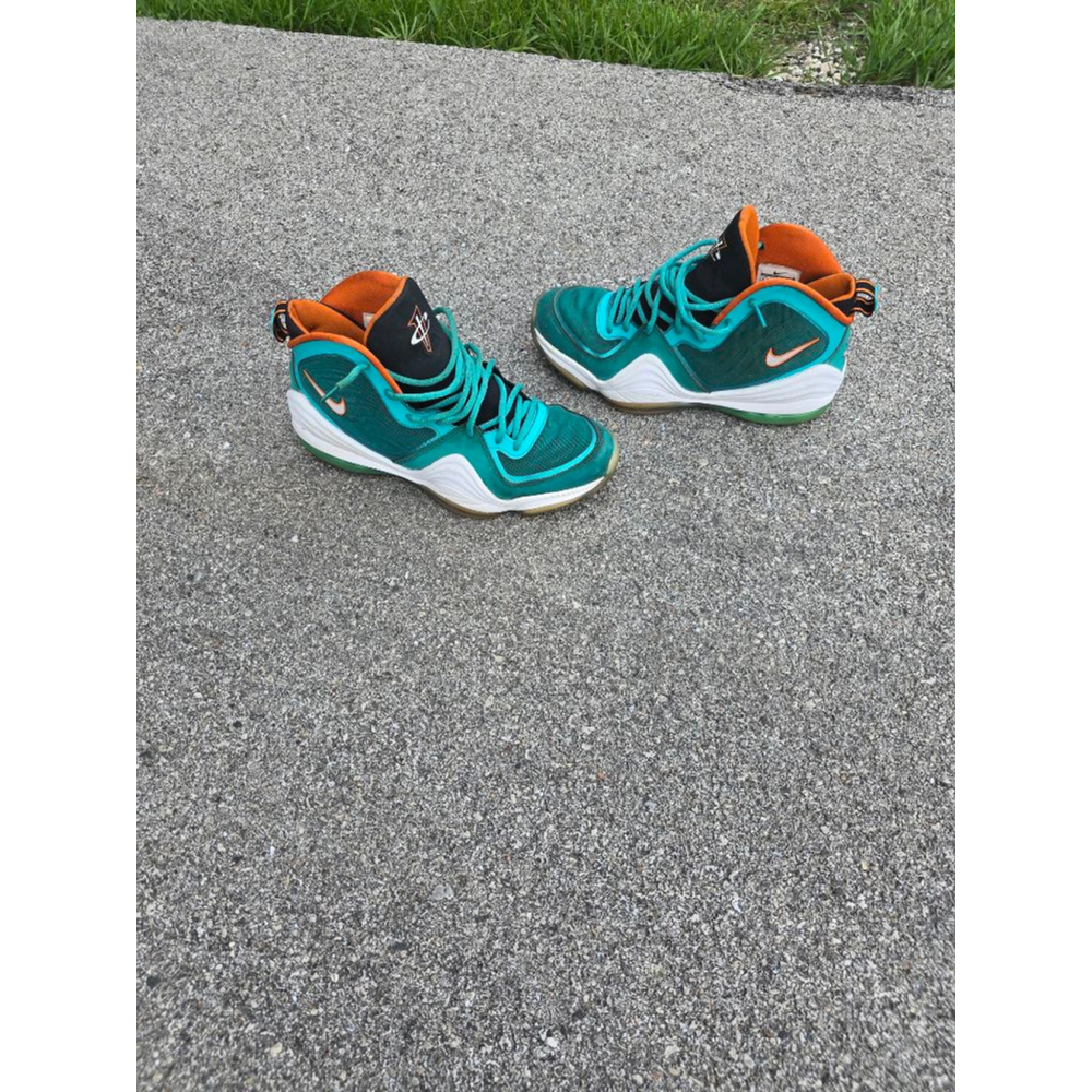 2012 Air Penny 5 'Miami Dolphins' size 9.5 shoes - Picture 2 of 7